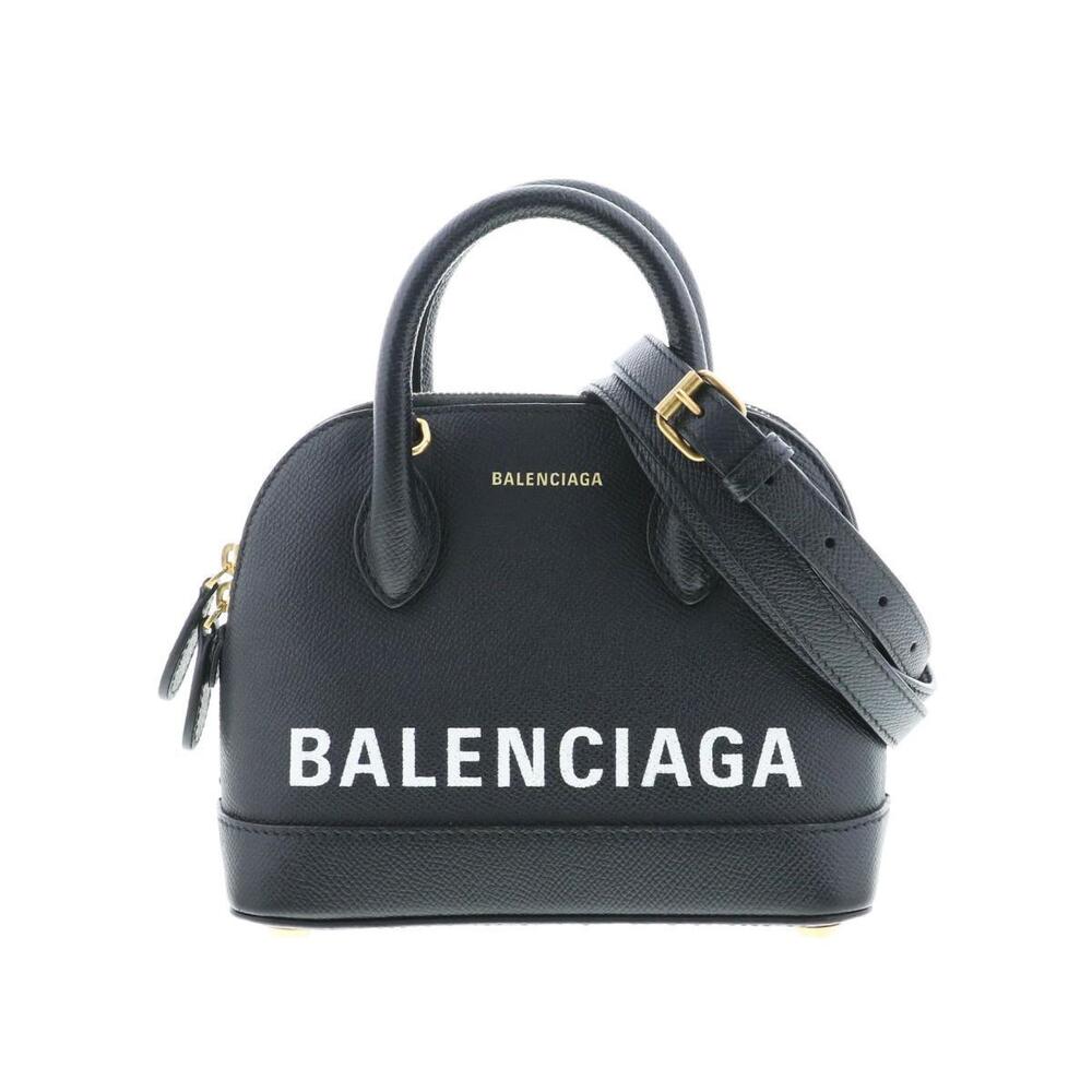 BALENCIAGA VILLE Top Handle XXS Bag Handbag Black A